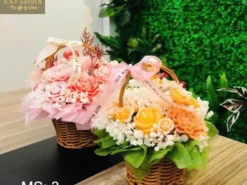 Giỏ hoa nến thơm MS3