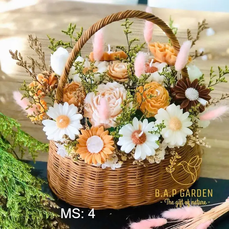 Giỏ hoa nến thơm MS4