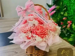 Set giỏ hoa nến thơm GH1
